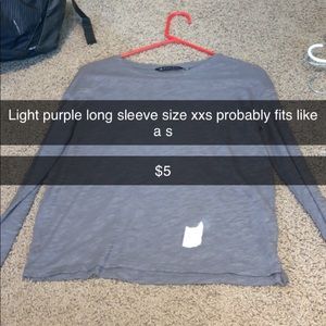 Long sleeve shirts and sweat shirts